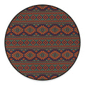 Retro Tribal Navajo Pattern Print Round Floor Mat