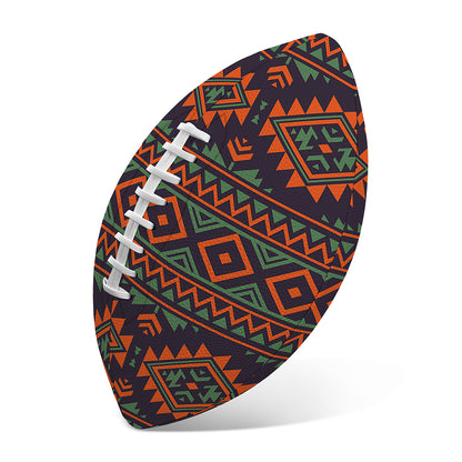 Retro Tribal Navajo Pattern Print Rugby Ball