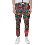 Retro Tribal Navajo Pattern Print Scuba Joggers