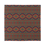 Retro Tribal Navajo Pattern Print Silk Bandana