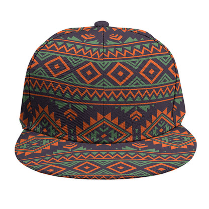 Retro Tribal Navajo Pattern Print Snapback Cap