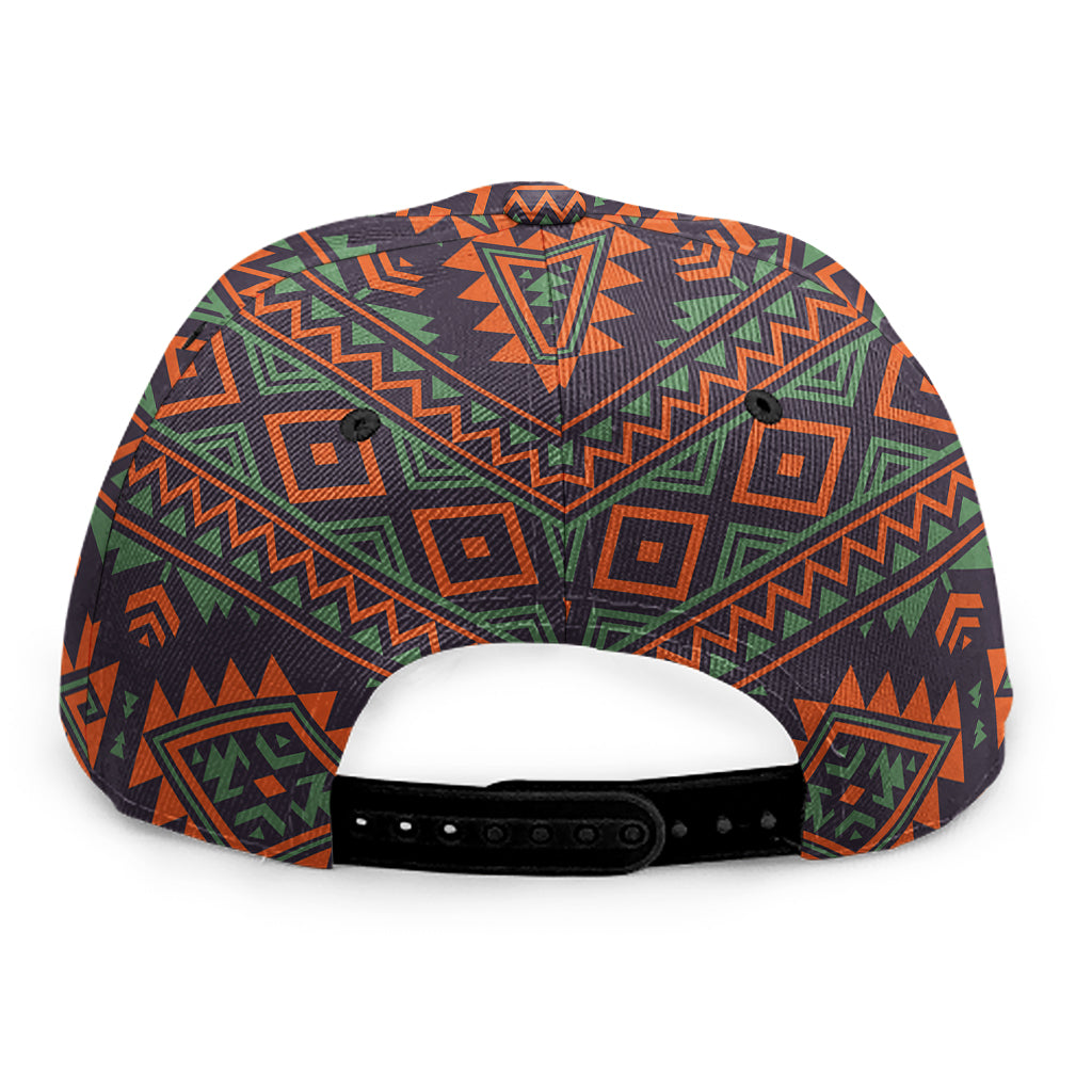 Retro Tribal Navajo Pattern Print Snapback Cap