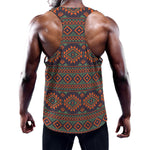 Retro Tribal Navajo Pattern Print Training Tank Top