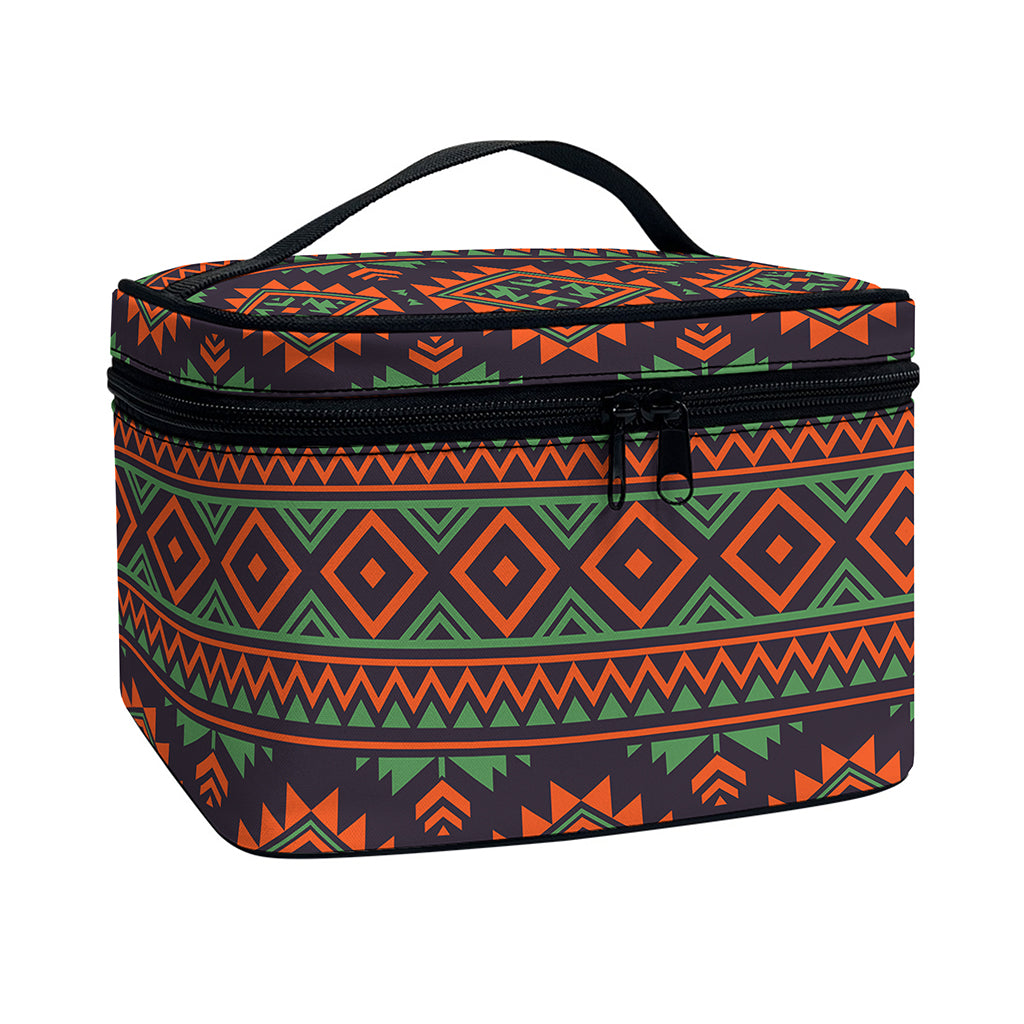 Retro Tribal Navajo Pattern Print Travel Makeup Bag
