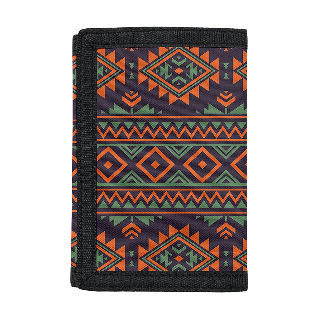Retro Tribal Navajo Pattern Print Trifold Wallet