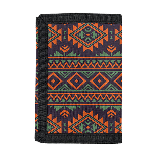 Retro Tribal Navajo Pattern Print Trifold Wallet