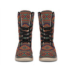 Retro Tribal Navajo Pattern Print Winter Boots