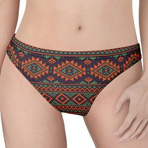 Retro Tribal Navajo Pattern Print Women's Thong