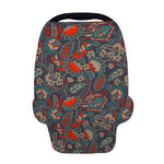 Retro Vintage Bohemian Floral Print Baby Seat Cover