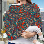Retro Vintage Bohemian Floral Print Baby Seat Cover