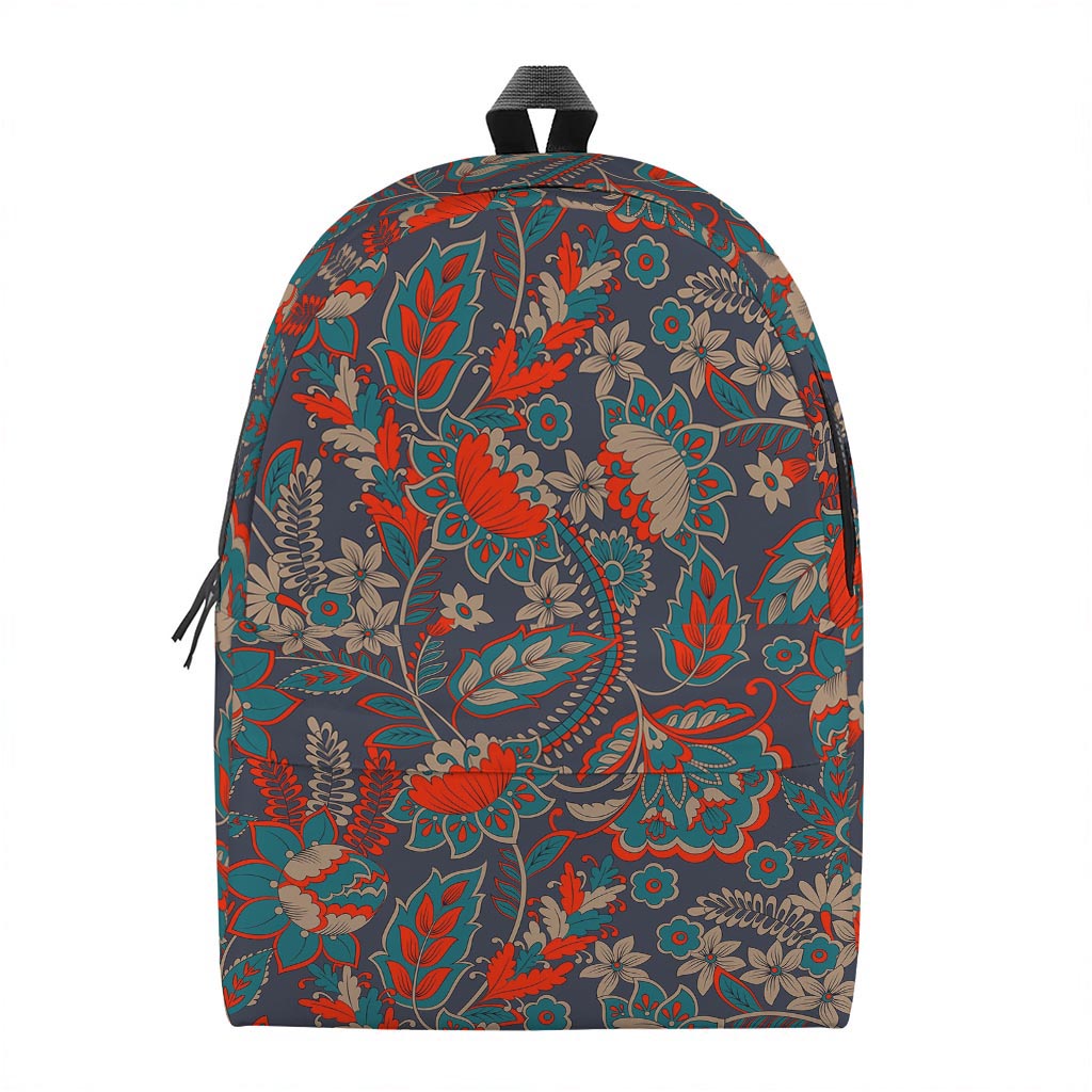 Retro Vintage Bohemian Floral Print Backpack