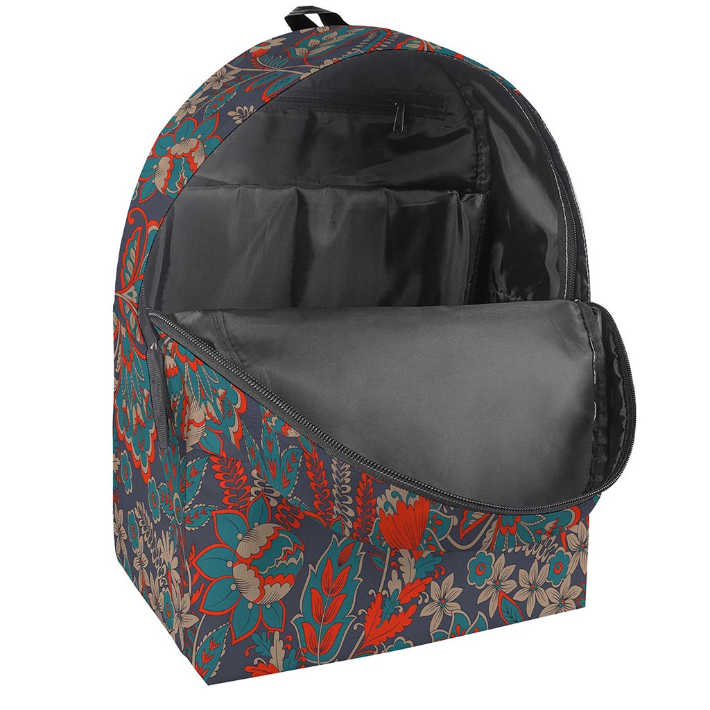 Retro Vintage Bohemian Floral Print Backpack