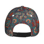 Retro Vintage Bohemian Floral Print Baseball Cap