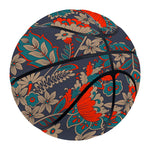 Retro Vintage Bohemian Floral Print Basketball