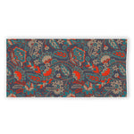 Retro Vintage Bohemian Floral Print Beach Towel