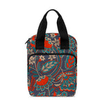 Retro Vintage Bohemian Floral Print Bible Tote Bag