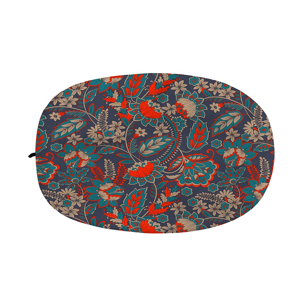 Retro Vintage Bohemian Floral Print Car Side Mirror Covers