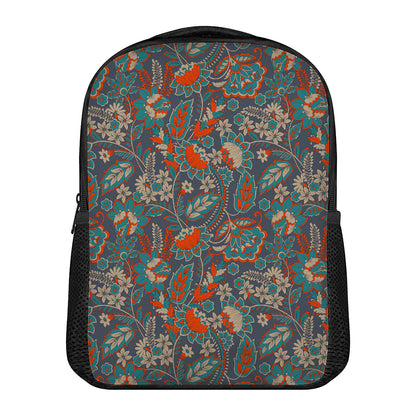 Retro Vintage Bohemian Floral Print Casual Backpack