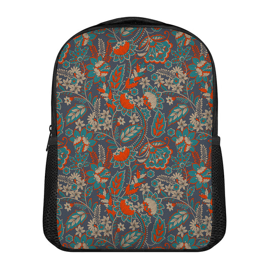 Retro Vintage Bohemian Floral Print Casual Backpack