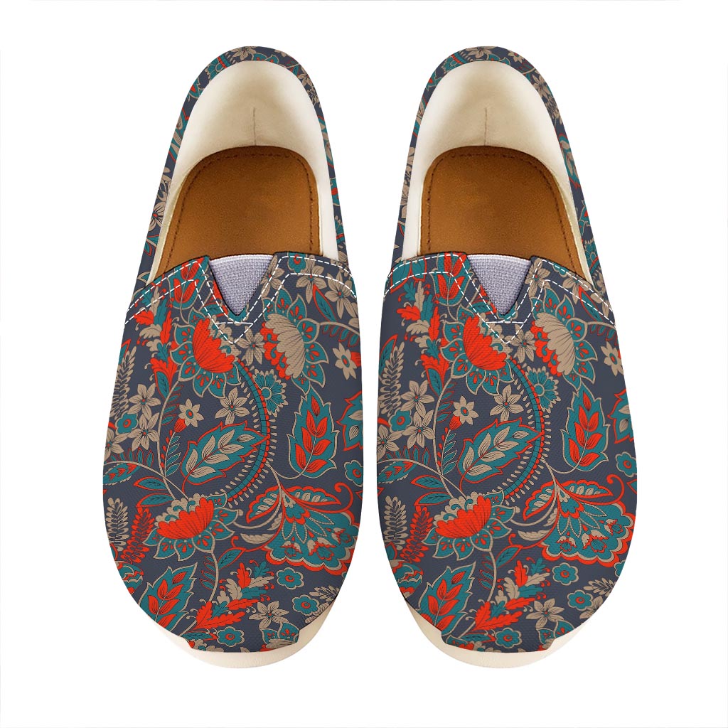 Retro Vintage Bohemian Floral Print Casual Shoes