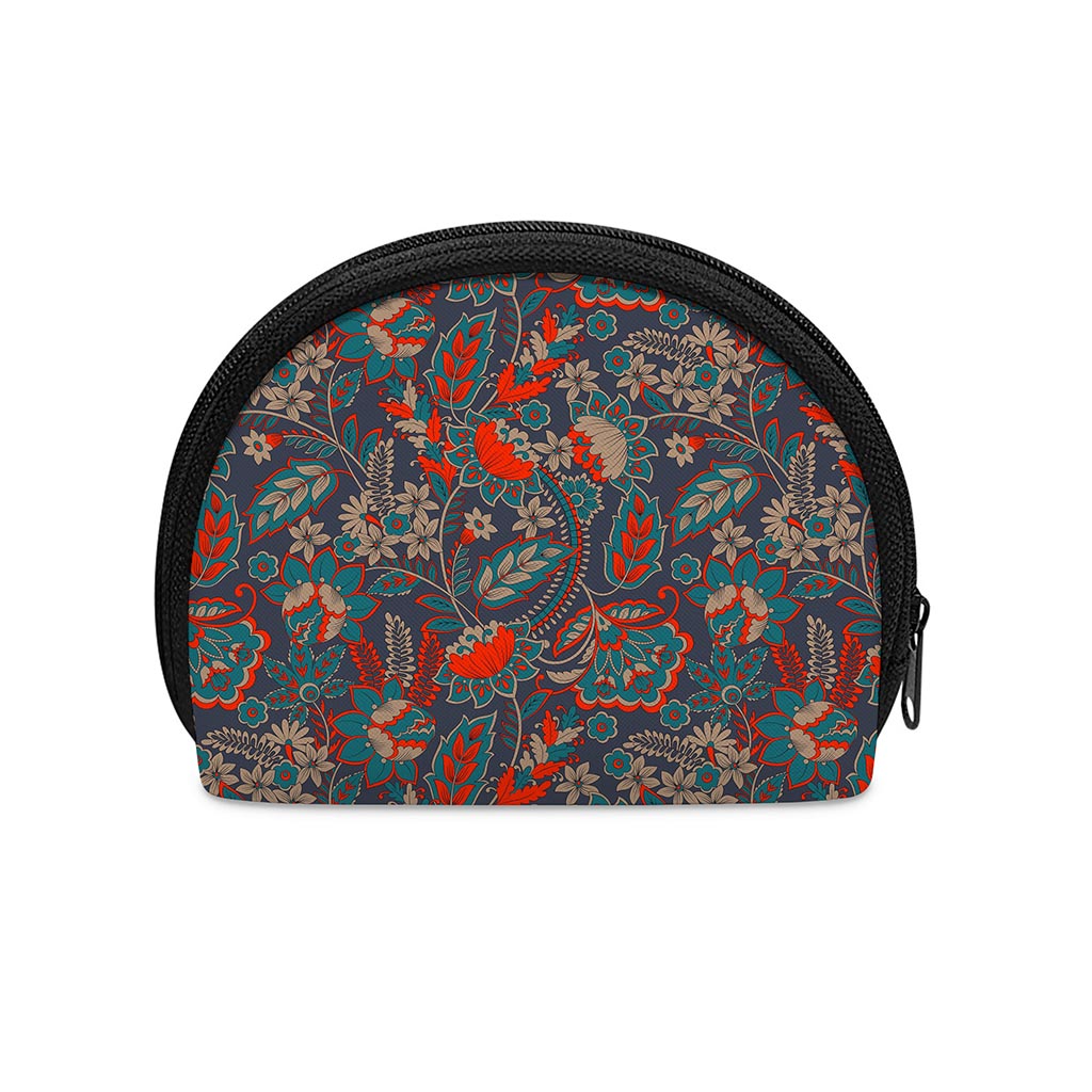 Retro Vintage Bohemian Floral Print Coin Purse