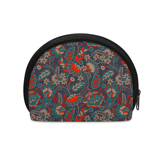 Retro Vintage Bohemian Floral Print Coin Purse