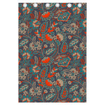 Retro Vintage Bohemian Floral Print Curtain