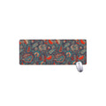 Retro Vintage Bohemian Floral Print Extended Mouse Pad