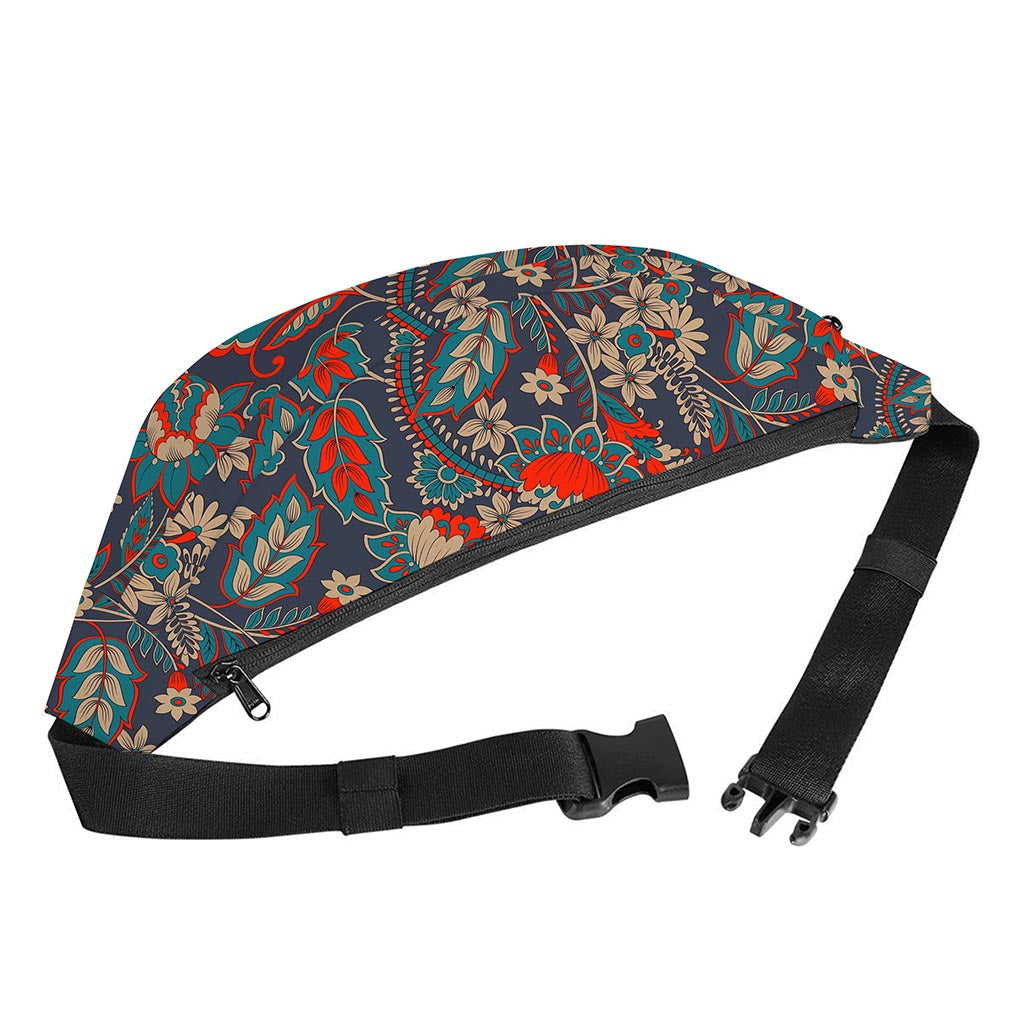 Retro Vintage Bohemian Floral Print Fanny Pack