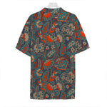 Retro Vintage Bohemian Floral Print Hawaiian Shirt