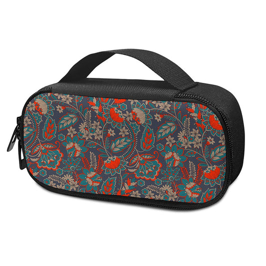 Retro Vintage Bohemian Floral Print Insulin Cooler Travel Case