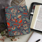 Retro Vintage Bohemian Floral Print Leather Bible Cover