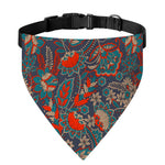 Retro Vintage Bohemian Floral Print Over The Collar Dog Bandana
