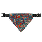Retro Vintage Bohemian Floral Print Over The Collar Dog Bandana