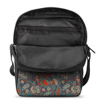 Retro Vintage Bohemian Floral Print Rectangular Crossbody Bag