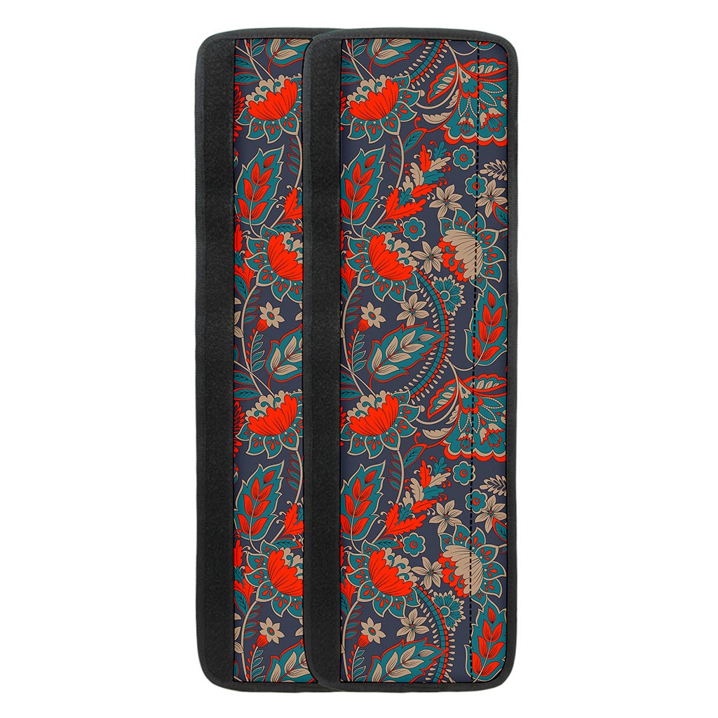 Retro Vintage Bohemian Floral Print Refrigerator Handle Covers