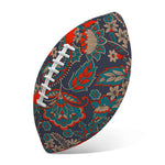 Retro Vintage Bohemian Floral Print Rugby Ball