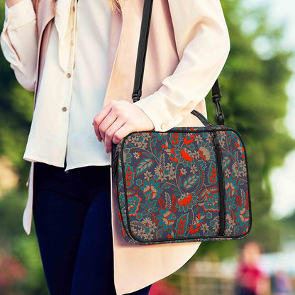 Retro Vintage Bohemian Floral Print Shoulder Strap Bible Bag