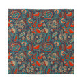 Retro Vintage Bohemian Floral Print Silk Bandana