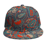 Retro Vintage Bohemian Floral Print Snapback Cap
