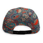Retro Vintage Bohemian Floral Print Snapback Cap