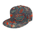 Retro Vintage Bohemian Floral Print Snapback Cap