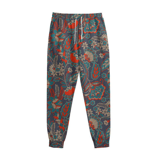 Retro Vintage Bohemian Floral Print Sweatpants
