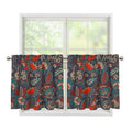 Retro Vintage Bohemian Floral Print Tier Curtains