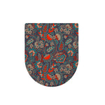 Retro Vintage Bohemian Floral Print Toilet Lid Cover