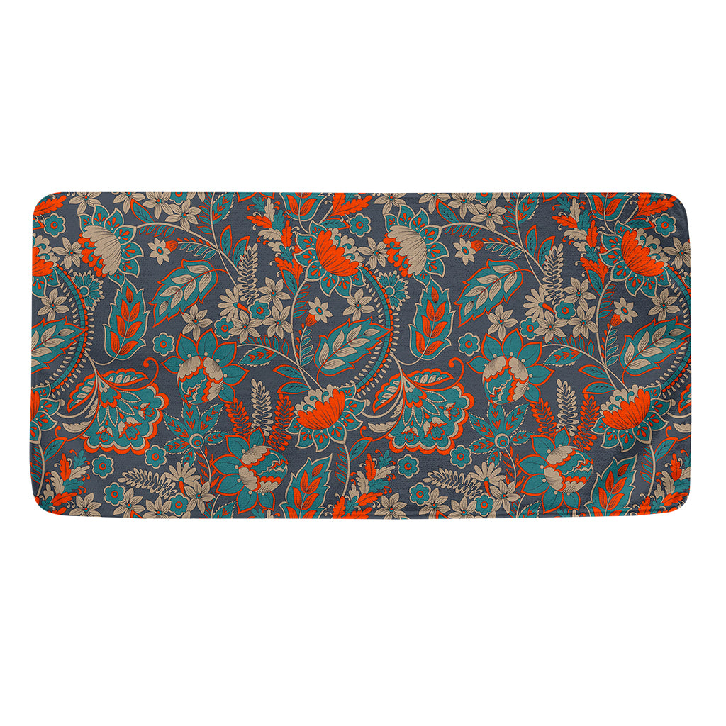 Retro Vintage Bohemian Floral Print Towel
