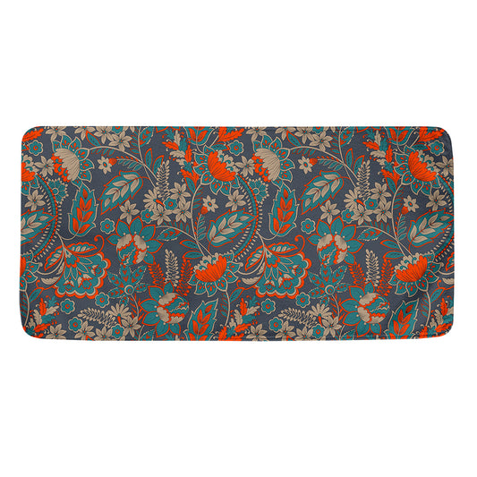 Retro Vintage Bohemian Floral Print Towel