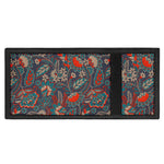 Retro Vintage Bohemian Floral Print Trifold Wallet