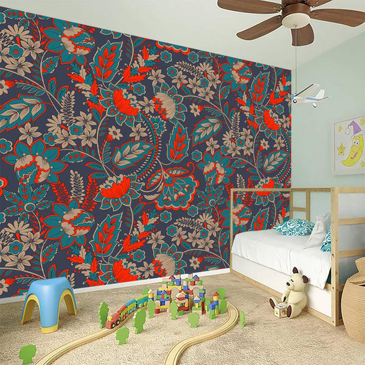 Retro Vintage Bohemian Floral Print Wall Sticker