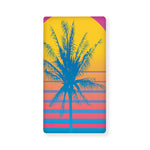 Retrowave Sunset Palm Tree Print Baby Crib Sheet